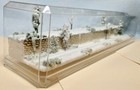 N Scale 16  2-level Track -winter Scene-display Case -for Any N Trains