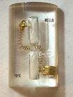 Vtg Lucite Desk Set Gold Telephone Letter Opener   Paperweight Collectible