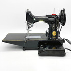 Beautiful Red S Singer Featherweight 222k  Loaded W extras   Us Voltage