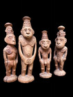 Group Of Four Old Ancestral Figures - Papua New Guinea 1960 s