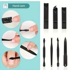 18pcs Pedicure   Manicure Set Nail Clippers Cleaner Cuticle Grooming Kit Case