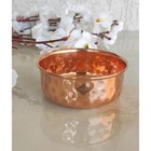 100  Pure Copper Bowl Indian Hammered Design Dinnerware  Serving Bowl Tableware