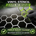 Lime Line Honeycomb Airbrush Stencil For Custom Paint