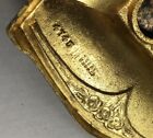 Vtg Double Inkwell 4745 Real Bronze Art Nouveau Antique Desk Accessory