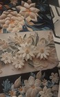 Quick Dry Bath Mat Super Absorbent Flower Painting Non Slip Floor Rug Carpet