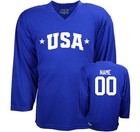 Usa Ice Hockey Jersey With Your Name   Number On The Back Free Shipping
