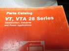Cummins Vt  Vta 28 Series Parts Manual  3379540-04  Rev 2-87 Good Condition