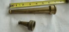 2 Vintage Brass Tapered Hose Nozzles  Unmarked  6    2 