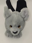 Vintage Swibco Puffkins 1994 Gray black Stuffed Animal Plush Toy