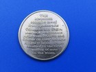 Nasa Coin Medallion Vtg   Flown Metal   Apollo 11    69 Manned Flight Awareness