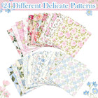 48 Pack 24 Style Assorted Floral Decoupage Napkins Decorative Toile Tissue Paper