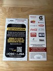 Marcus Allen Autographed Signed Golf Ticket Raiders Chiefs Jsa Coa Nfl Hof