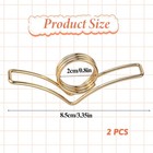 2 Pcs V-shape Books Opener Holder  Metal Thumb Book Page Holder  Gold Page Holde