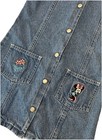 Vintage Disney Store Denim Dress Sz 4-5 Minnie Mouse Embroidered Pockets 90s Y2k