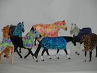 Traditional Model Horse Clothes  Robinhoods And Matching Sheet- Yellow Flower