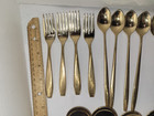 Rare Dirigold Dirilyte Goldware Goldenware Burnish Tuscany Flatware 33 Pieces