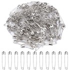 Xkdous 2 2 Inch Large Safety Pins 200 Pcs Silver Inches  200 Pcs   