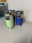 3 Pak Yeti   20 Ounce Ramblers   - Authentic  3 Seasonal Colors - Mag Lid
