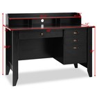 Computer Desk Pc Laptop Writing Table Workstation Student Study Furniture Black