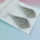 New  Kendra Scott Silver Filigree Mix Addie Drop Earrings
