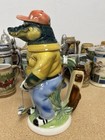 Rare King Werk Beer Alligator Golfer Stein 4 2500 Germany Hand Painted Crafted
