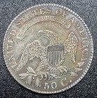1829 Capped Bust Half Dollar 50c Higher Grade Xf Details Graffiti