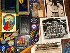 Military Lot 1944 Autographed Yr Book Medals Patches Uniforms Wing 8th Arvin Tab