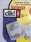 2 Pcs Vintage Iomega Clik  40mb Discs Rare In Original Sealed Package 