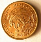 1960 Mexico Centavo - Au unc From Original Roll Coin - Free Ship - Bin Ooo