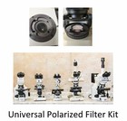 4 Sizes  Universal Microscope Linear Polarizer Filter Kit - 98  Extinction Ratio