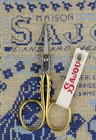 Sajou Embroidery Scissors Scallop Gilded 3 5 