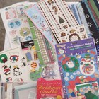 Holiday  Christmas Scrapbooking Stickers Card Kit Lot