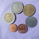 6 Coins With Image Of King Rama 9 Circulated  During The Reign Of King Rama 9