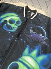New Nwot Large Adult Swim Bomber Jacket Rick And Morty Graphic Skull Galaxy