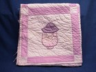 Vtg Sunbonnet Sue Sam Baby Quilt Cotton Lavender Multicolor Handmade 57 X 43 