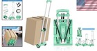 Ultra-slim Folding Luggage Cart - 70 Lbs Load Capacity For Effortless Transport
