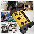Dural Usb 8-outlet Heavy Duty Power Strip Surge Protector 6 Feet Extension Cord