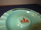 Vintage Henninger Biere Beer Of Frankfurt Germany Brewery Advertising  Ashtray