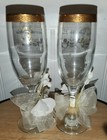 Nuestra Boda Our Wedding Crystal Champagne Toasting Flutes Cut Pasabahce Glass 