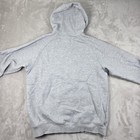 Adidas Hoodie Mens L Gray Pullover Fleece Sweatshirt Athletic Training Gym 2011