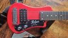 Hofner Shorty Electric Travel Guitar  Metallic Red  W gig Bag