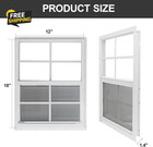 12  X 18  Shed Windows With Tempered Glass And Fiberglass Screen  2 Pack Smal