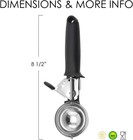 Heavy Duty Ice Cream Scoop  18 8 Stainless Steel Cookie Scoop For Baking  Kitche