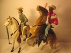 Vintage Hartland Roy Rogers  Rearing Trigger  dale Evans buttermilk 800 Series