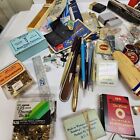 Huge Vintage Grandpas Junk Drawer Mixed Lot Estate Bottle Caps Pins  Buttons Pen
