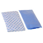 2-pack Fitted Crib Sheet Set  100  Jersey Knit Cotton  Soft Pack N Play - Blue