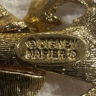 Disney Napier Brooch Pin Goofy Rhinestone Gold Tone Retired