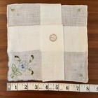 Vtg Lot Of 4  1 Nwt Madeira Embroidery Flowers Handkerchief Rolled Edge