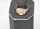Vintage Stamped 14k Ebay Says 13k Gold Scripted Initials  mjm  Signet Ring sz 6