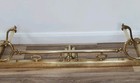 Antique Victorian Art Nouveau Style Brass Fire Place Surround 116cm Lx 36cmw 